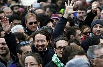 Podemos'tan Madrid'de dev miting
