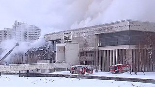 آتش سوزی در کتابخانه آکادمی علوم مسکو