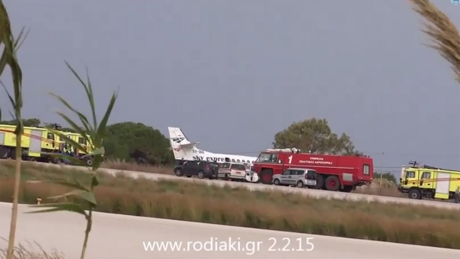 Επεισοδιακή η προσγείωση αεροπλάνου στην Ρόδο