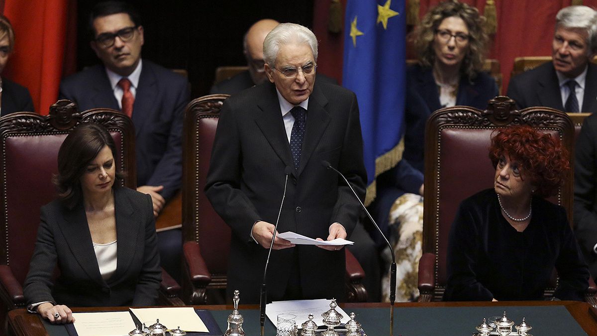 Italian President Sergio Mattarella in call to fight mafia and corruption
