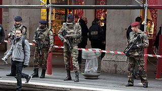 Two French soldiers guarding Jewish centre wounded in knife attack