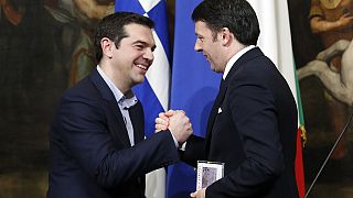 Tsipras gets support from Italy on the road to Brussels