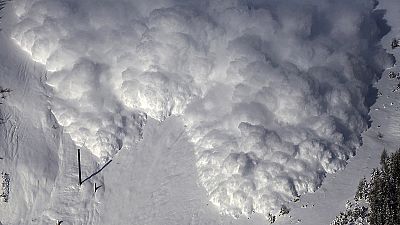 Uma avalanche "artificial" na Suíça