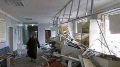 Morteiros destroem hospital n.°27 de Donetsk