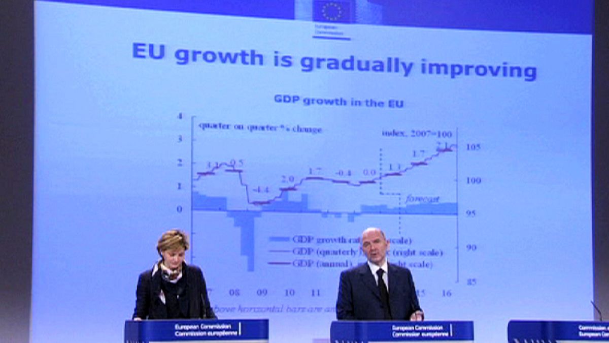 AB Euro Bölgesi büyüme tahminlerini yükseltti