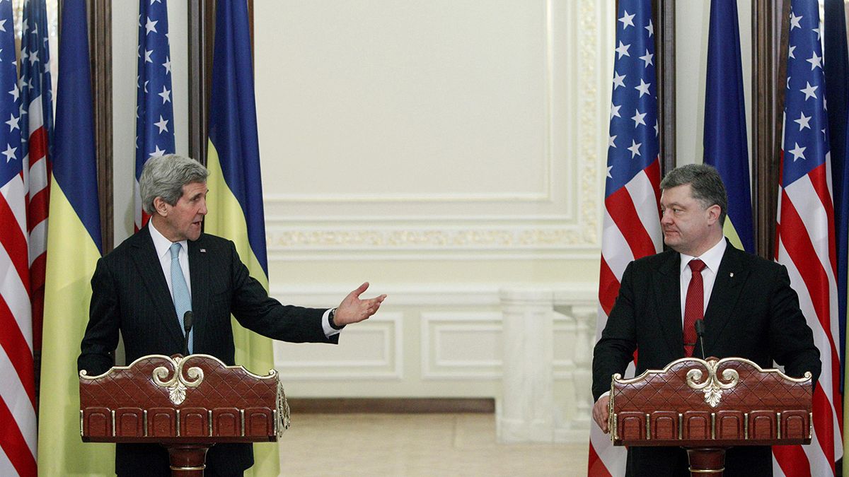 John Kerry in Kyiv: 'Russian aggression greatest threat to Ukraine'