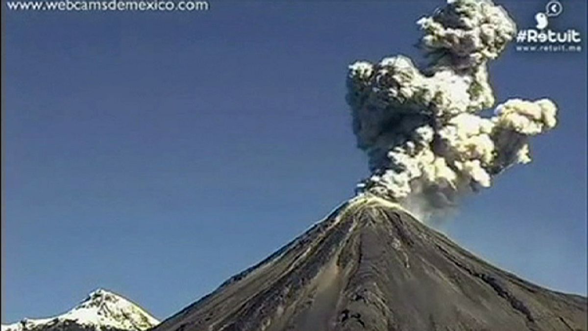 Watch: Spectacular volcanic eruptions in Mexico