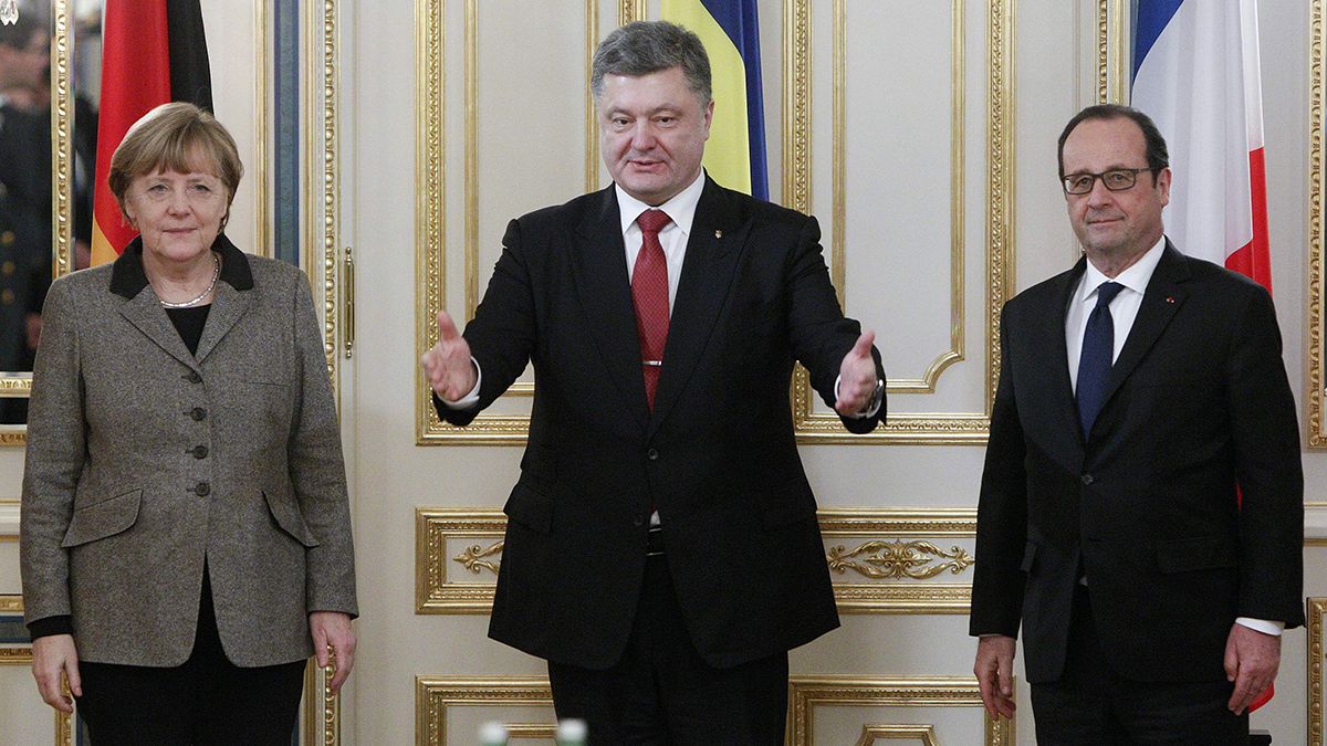 Alman ve Fransız liderler barış planıyla Kiev'de
