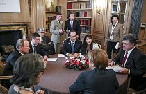 Ukraine-Krise: Merkel, Hollande, Putin und Poroschenko treffen sich in Minsk
