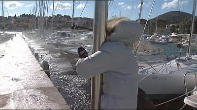 Хорватия: сильнейший ветер в Дубровнике