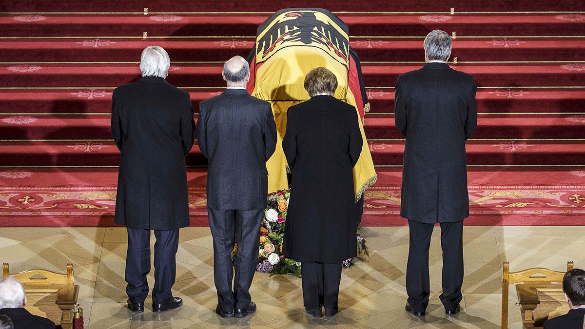Almanya'nın eski Cumhurbaşkanı Weizsaecker için resmi cenaze töreni düzenlendi