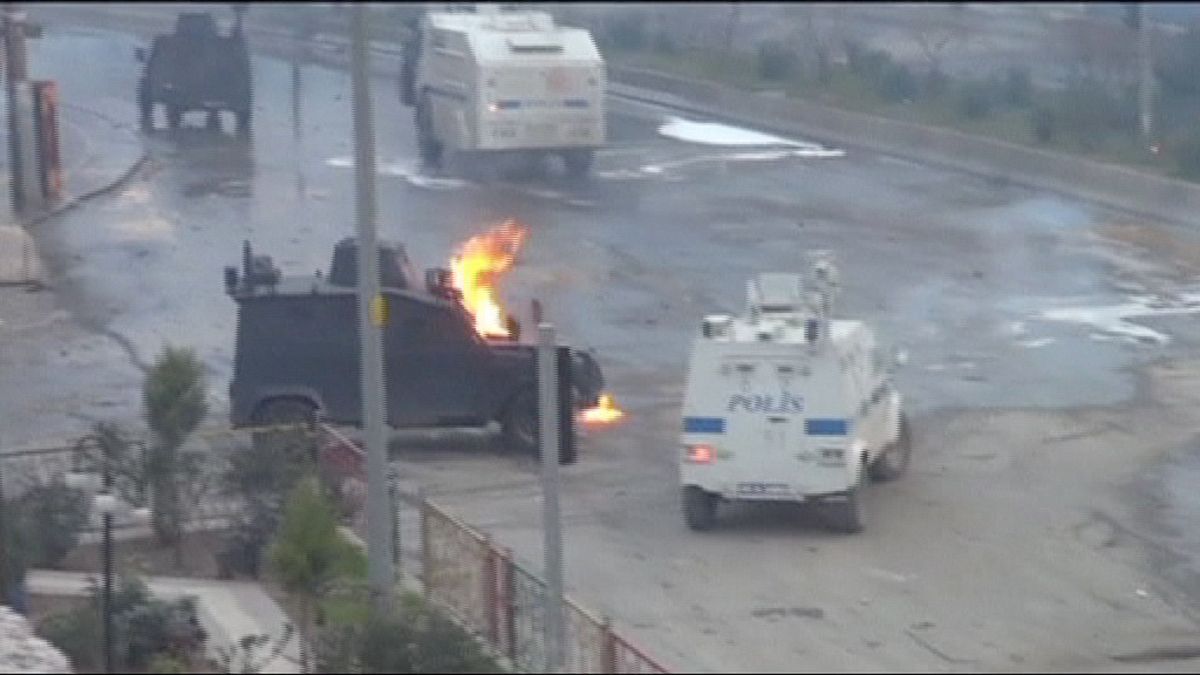 Kurds and Turkish police clash on anniversary of PKK leader's capture
