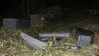 Jewish graves desecrated in France