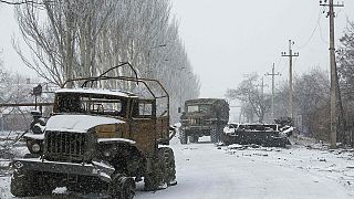 Keine Waffenruhe in Vuhlehirsk in der Ostukraine