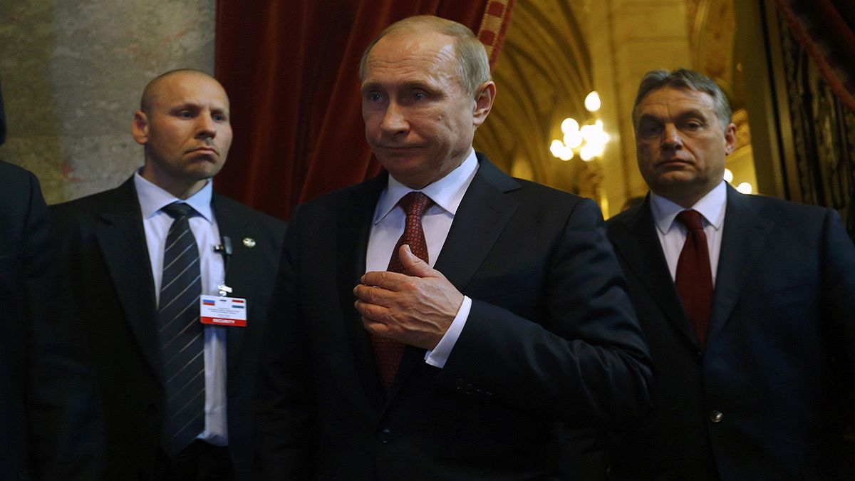 Freundlicher Empfang in Ungarn für Wladimir Putin
