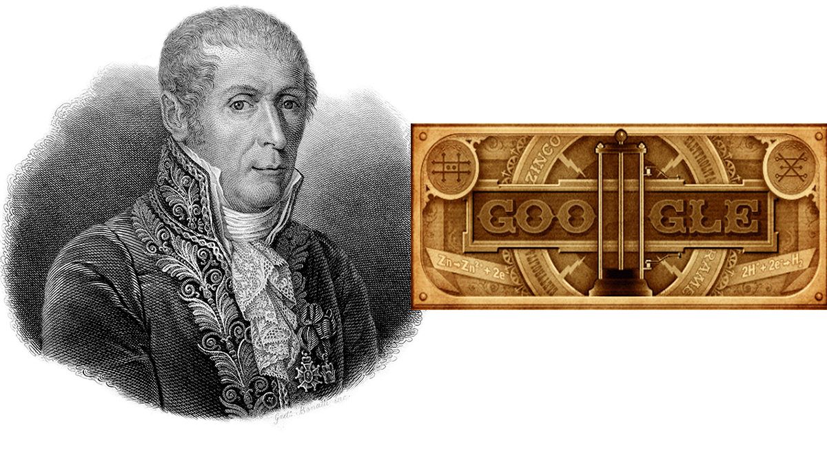 Google Doodle powers tributes to battery pioneer Alessandro Volta