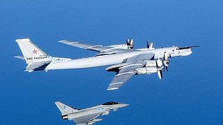 Zu nah: Russische Militärflugzeuge in der Luft vor der britischen Küste