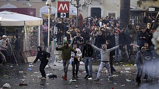 Seguidores del Feyenoord llevan el caos al centro de Roma