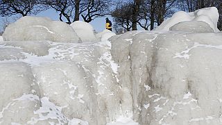 Las dos caras de la tormenta de hielo en la costa este de Estados Unidos