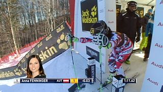 Fenninger wins World Cup giant slalom in Maribor