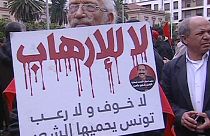 Tunus'ta terör karşıtı yürüyüş