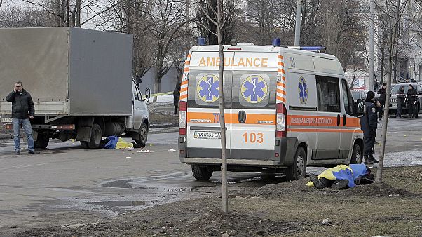 Polícia ucraniana prende suspeitos de atentado bombista em Kharkiv Polícia ucraniana prende suspeitos de atentado bombista em Kharkiv