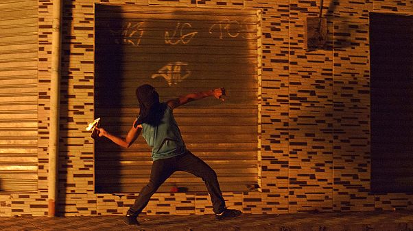 Protesta en Rio de Janeiro contra la violencia en Mare Favela Protesta en Rio de Janeiro contra la violencia en Mare Favela