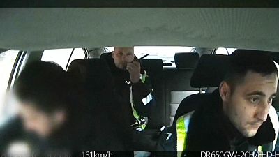 Lithuania: Dashcam footage shows police racing choking baby to hospital