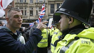 Pegida-Kundgebung im englischen Newcastle