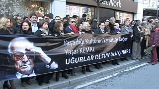 Turkey: Thousands turn out for funeral of writer Yasar Kemal
