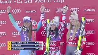 Fenninger vence em Bansko, luta pelo Globo de Cristal ao rubro