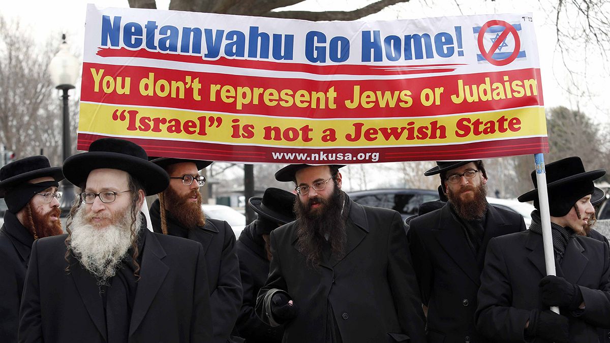 Netanjahu mellett, és ellene is tüntettek Washingtonban