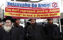 Kundgebungen für und gegen Netanjahu in Washington