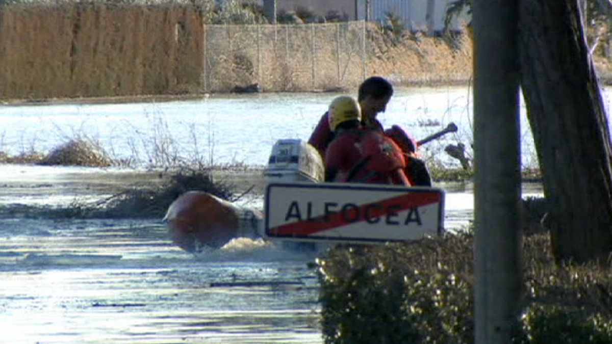 Severe flooding hits north east Spain