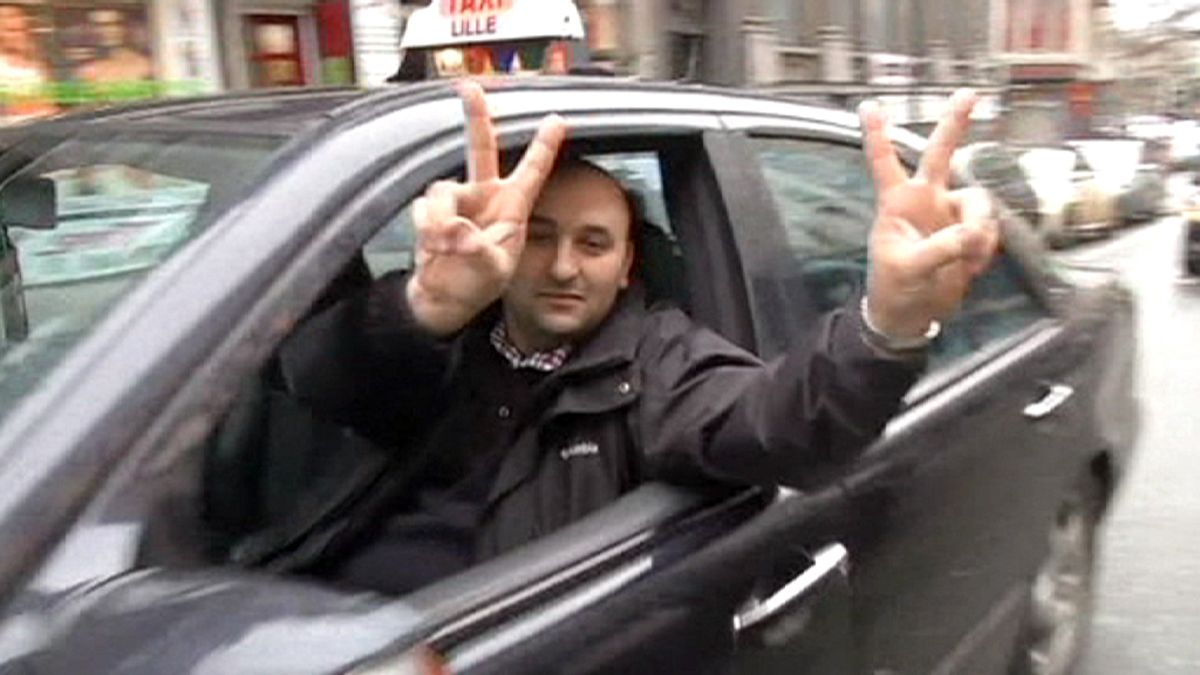 إضراب سائقي سيارات الأجرة ببروكسل