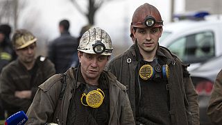 Dozens trapped after Zasyadko coal mine blast in Donetsk, Ukraine