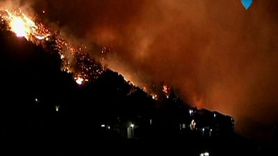 África do Sul: casas destruídas pelas chamas em Cape Town