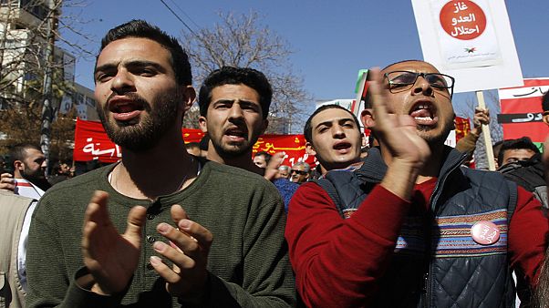 Jordânia: Protesto contra fornecimento de gás israelita Jordânia: Protesto contra fornecimento de gás israelita