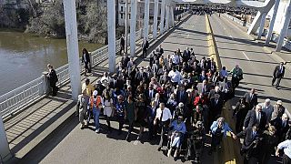 "Our march is not yet finished," President Obama commemorates Selma 50 years on