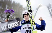 Taça do Mundo de saltos de esqui: Kraft bate Prevc e aproxima-se do primeiro lugar