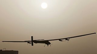 Solar Impulse plane takes off on historic round-the-world flight