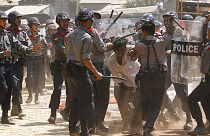 Nouvelle répression d'une manifestation étudiante par la police en Birmanie