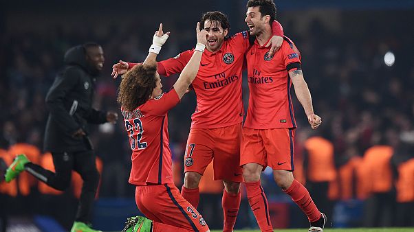 Championsleague: Paris kämpft sich zum Sieg, Bayern überlegen. Championsleague: Paris kämpft sich zum Sieg, Bayern überlegen.