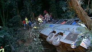 Brazil: At least 40 dead in mountain bus crash