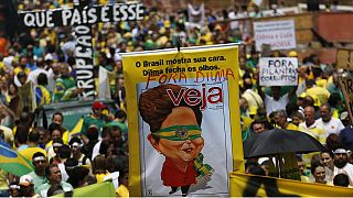 Brazil protests call for Dilma Rousseff's impeachment
