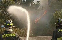 Chile: firefighters continue to tackle blaze