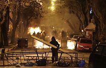 Anarchisták tomboltak Athén központjában