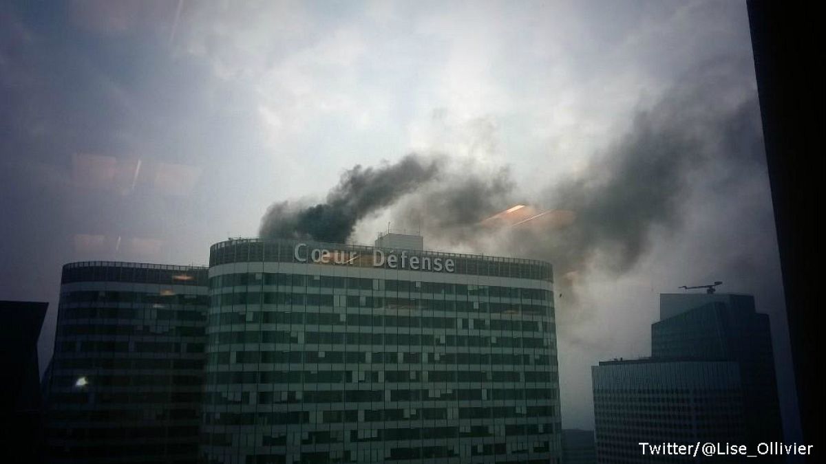 Smoke seen rising from skyscraper in Paris' La Défense business district