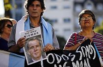 تجمع معترضان دو ماه پس از مرگ مشکوک آلبرتو نیسمان در بوینوس آیرس