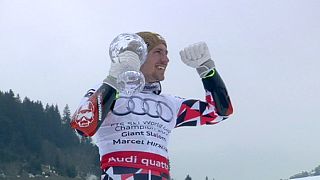 Hirscher clinches Overall and Giant Slalom skiing World Cup double in Meribel